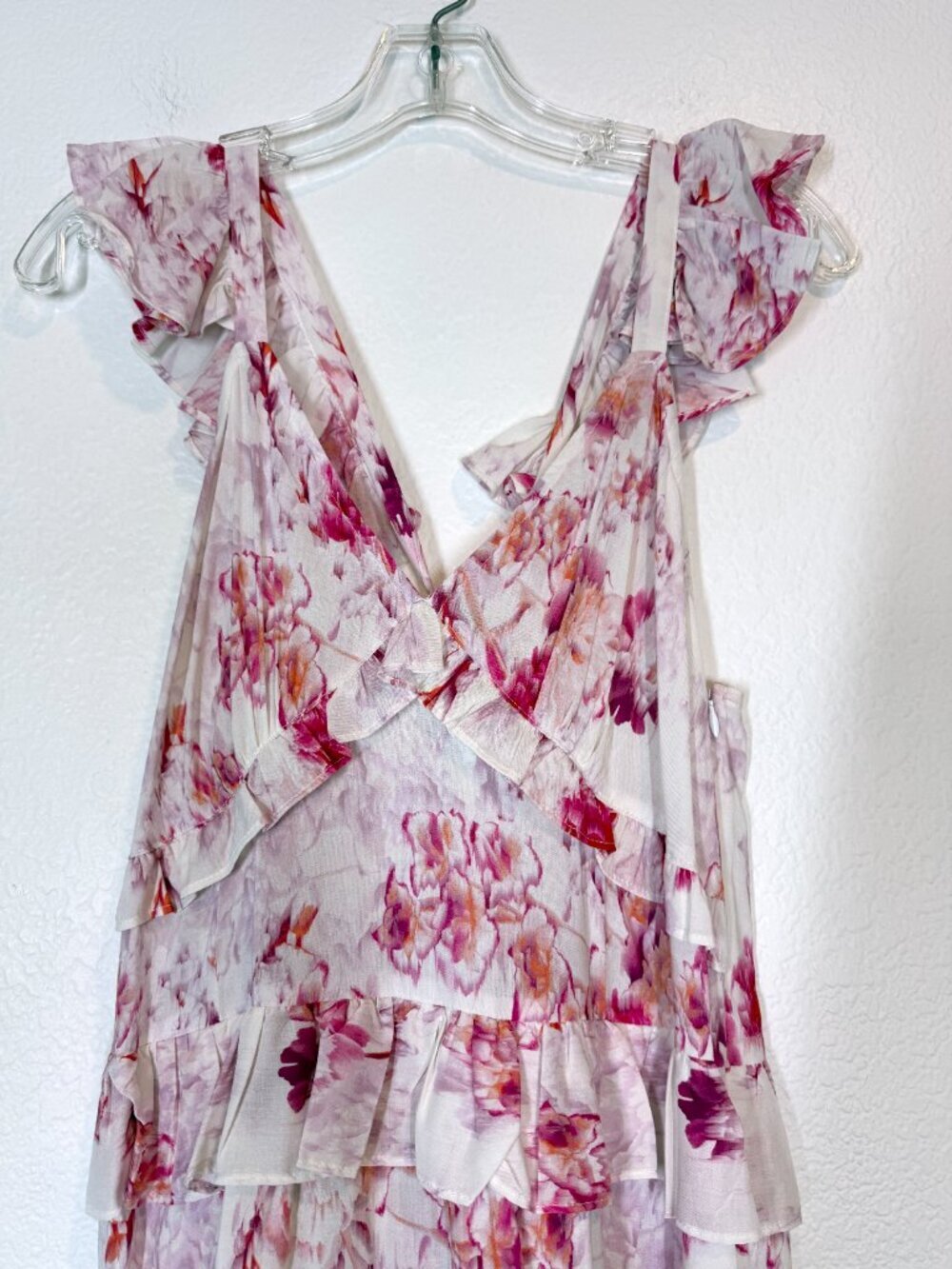 Misa Los Angeles Morrison Dress Midi Cottagecore Floral Pink Romantic Small - Picture 7 of 15